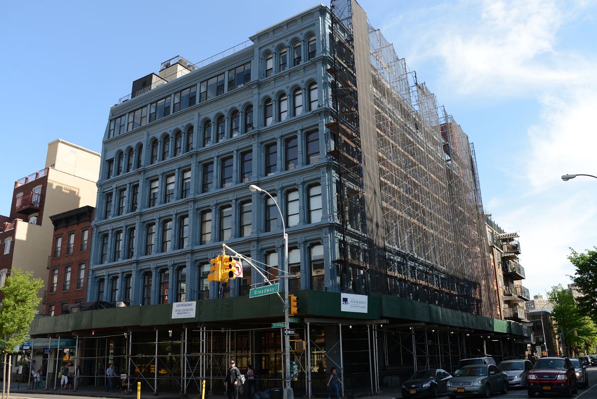 21 Cast Iron Blue Building Built in 1884 At Broadway And Bedford Williamsburg New York